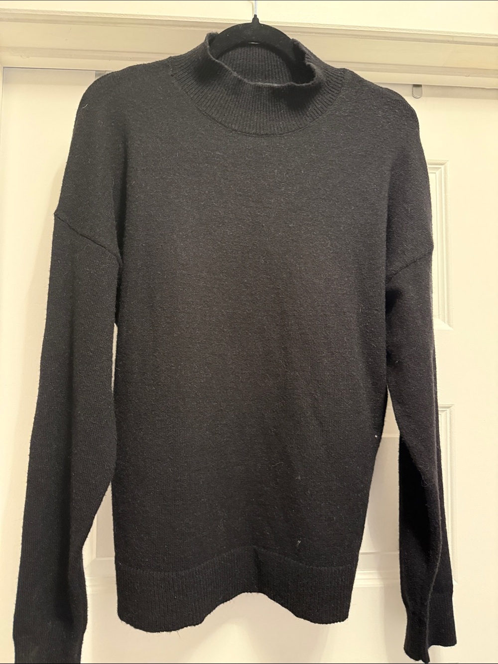 Verve Ami Black Mock Neck Sweater